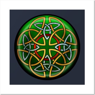 April Shield - 8 Triquetras with interlocking ring Posters and Art